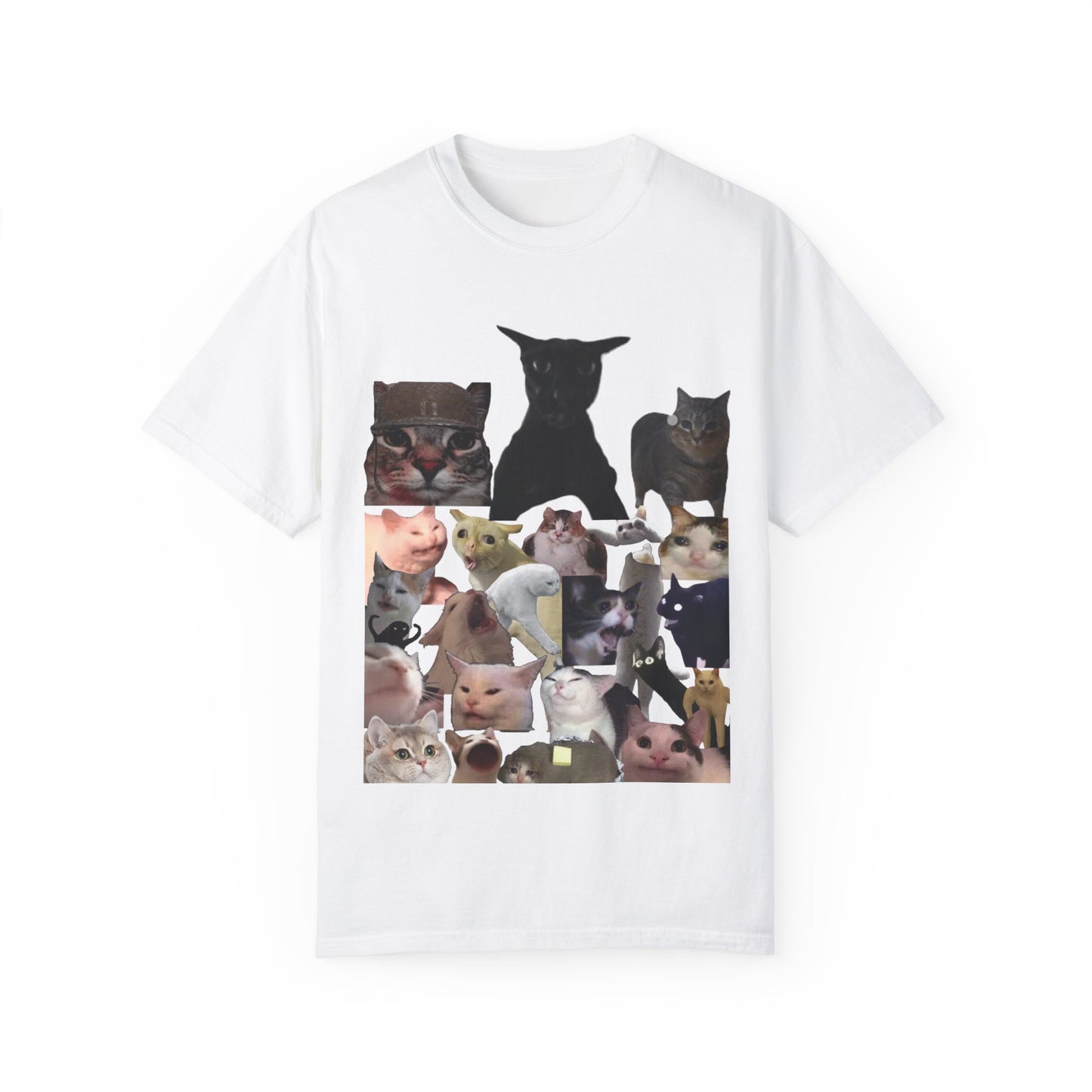 Cat  Meme Collage Unisex T-Shirt - Fun Gift for Cat Lovers